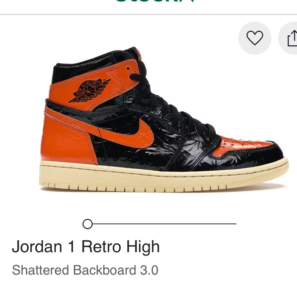 Jordan 1 Retro High Black and Orange Sneakers